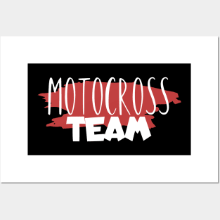 Motocross team Posters and Art